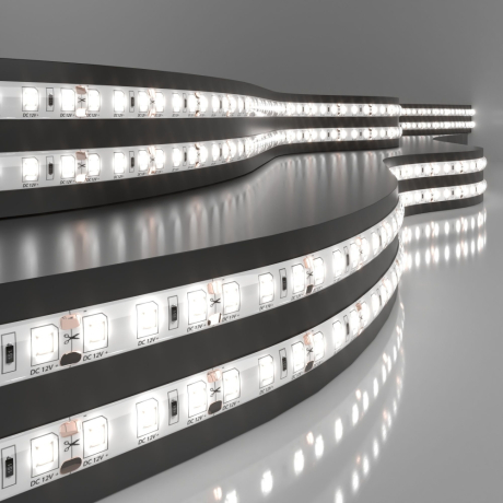 5м. Светодиодная лента белого цвета 4200К 2835, 9,6W, 12V, 120LED/m, IP65 Elektrostandard (a052850) 