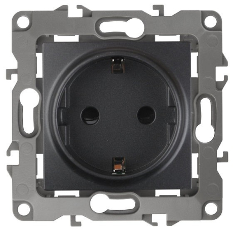 Розетка с заземлением, без рамки Эра 12-2101 Б0014679