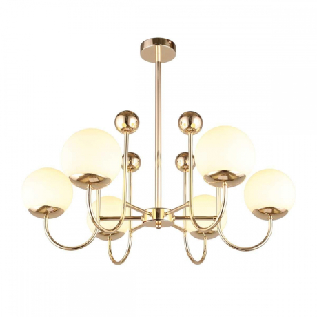 Люстра на штанге с лампочками Omnilux OML-67007-06+Lamps 