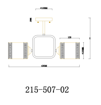 Потолочный светильник с лампочками Velante 215-507-02+Lamps