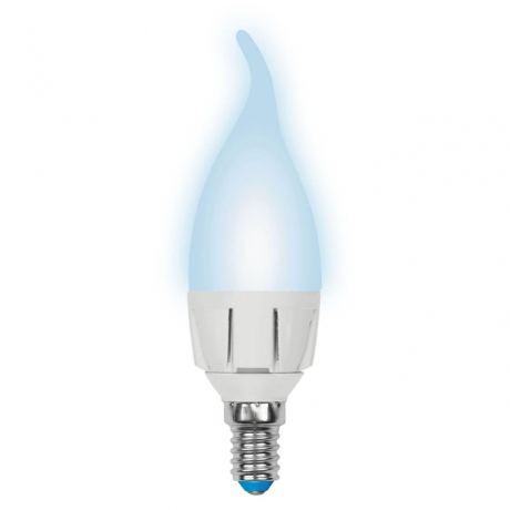 Диммируемая светодиодная лампа E14 7W 4000K (белый) Uniel LED-CW37 7W-4000K-E14-FR-DIM PLP01WH (UL-00004298) 