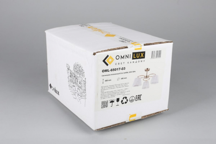 Люстра потолочная Omnilux Rapallo с Алисой OML-65017-03-A 