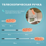 Пипидастр (сметка-метелка) для уборки пыли, метелка 30 см, рукоятка 80-160 см, оранжевый, LAIMA, 603619 (603619)