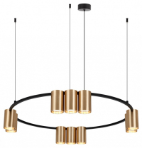 Подвесная люстра Denkirs Orbit DK4065-BK+SG
