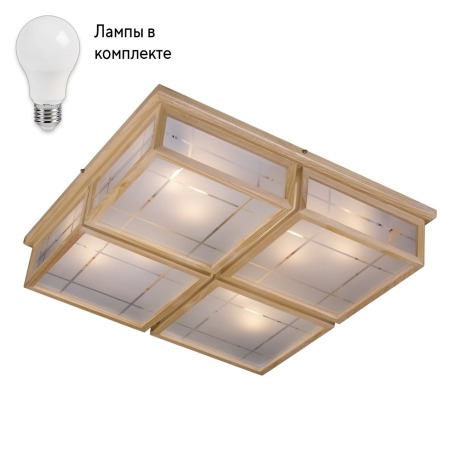 Светильник потолочный с Led лампочками в комплекте Velante 548-717-08+Lamps 