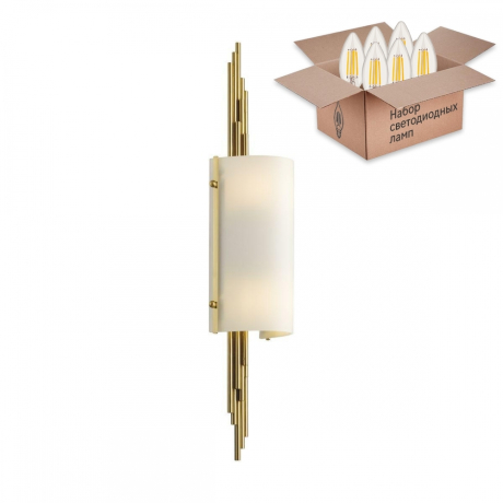 Бра Odeon Margaret с лампочками 5415/2W+Lamps E27 Свеча 