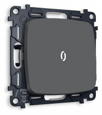 Выключатель одноклавишный с подсветкой без рамки Ambrella Volt OMEGA MO902015