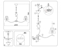 Подвесная люстра Ambrella Light HIGH LIGHT LH57081