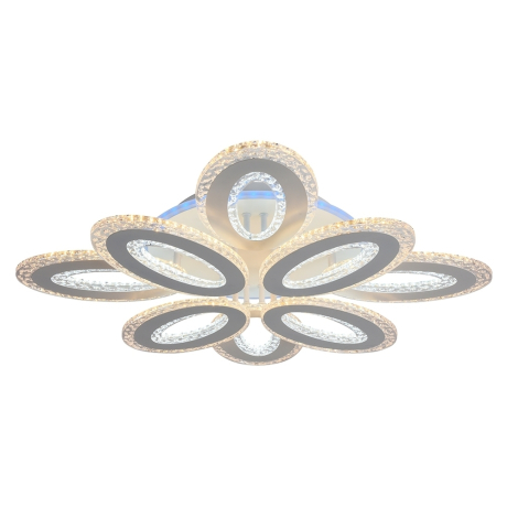 Нарушена упаковка!  <317648> Светодиодная диммируемая люстра с ПДУ Profit Light 8080/4+4 WHT