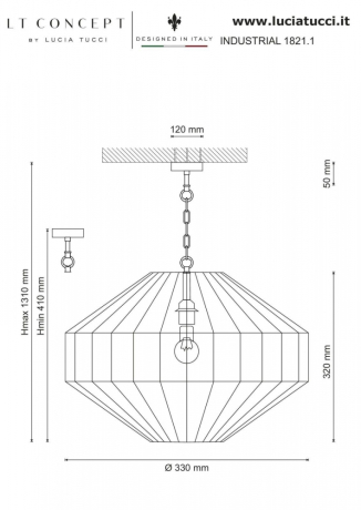 Industrial 1821.1 Подвесной светильник Lucia Tucci 