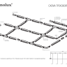 3м. Трёхфазный накладной/подвесной шинопровод Donolux Dl0201103 