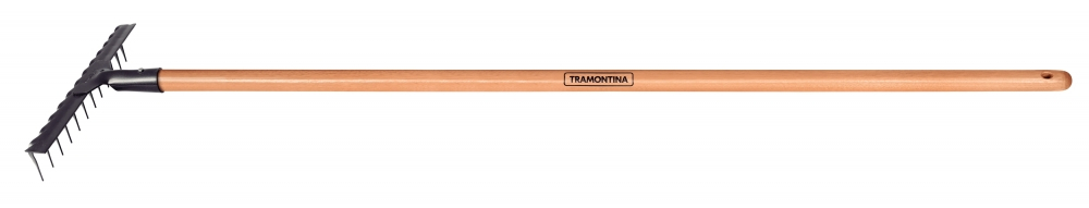 Нарушена упаковка!  <328638> Грабли с прямыми зубцами, 12 зубцов, рукоятка эвкалипт, 120 см Tramontina (Б0054559)