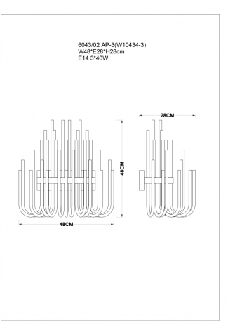 Бра Divinare Bianca 6043/02 AP-3 