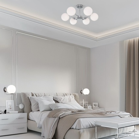 Потолочная люстра Eurosvet Frost 70154/6 хром (a057069) 