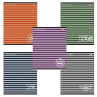 Нарушена упаковка!  <214999> Тетрадь А5, 96 л., HATBER, скоба, линия, обложка картон, "ПОЛОСОЧКИ" (5 видов), 96Т5B2, T150306 (402382)