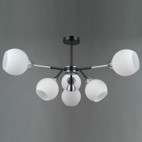 Люстра на штанге ILLUMICO LIBRA IL0715-6CSQ-24 BK CR LIBRA 