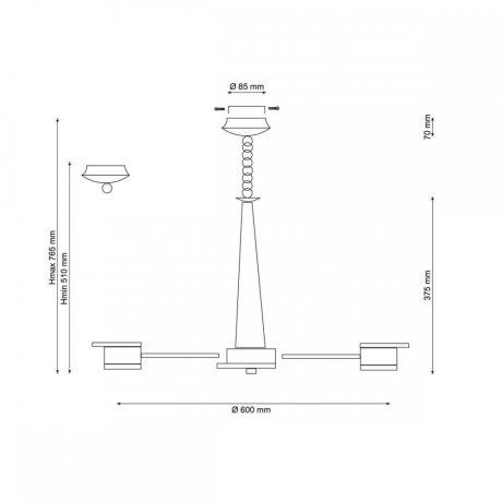 Natura 069.6 LED Подвесная люстра Lucia Tucci 