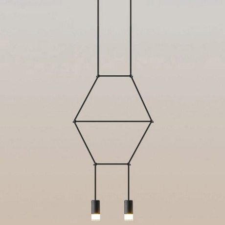 Подвесной светильник Imperiumloft Via Wireflow polyhedral Via01