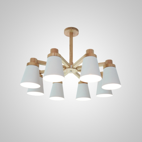 Люстра на штанге Prop 8 White ImperiumLoft prop01 (191993-23) 