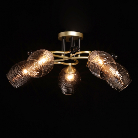 Люстра потолочная с лампочками DeMarkt 463012505+Lamps