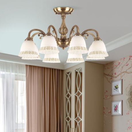 Потолочная люстра Eurosvet Campina 60107/8 античная бронза a045766 