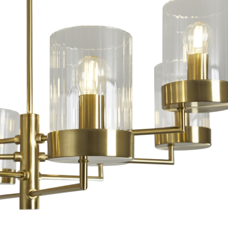 Люстра на штанге Freya Clip FR5426PL-08BS 