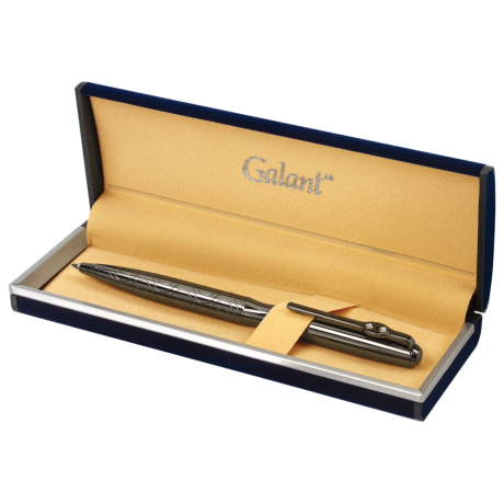 Ручка подарочная шариковая GALANT "NUANCE", корпус оружейный металл, детали оружейный металл, узел 0,7 мм, синяя, 143508 (143508)