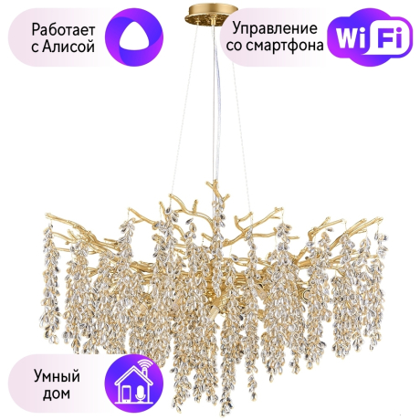 Люстра подвесная DIVINARE SALICE с Алисой 3134/01 SP-10-A 