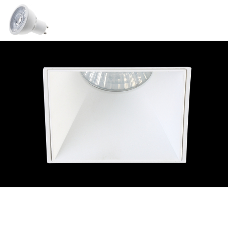 Светильник точечный с Led лампочками в комплекте CRYSTAL LUX CLT 051C1 WH-WH+Lamps 