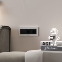 Рамка на 3 поста Split (белый/черный, soft-touch) W0033068 Werkel (a067990)