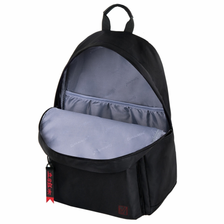 Нарушена упаковка! <723195> Рюкзак BRAUBERG FASHION CITY универсальный, карман-антивор, Anime Girl, черный, 44х31х16 см, 272568