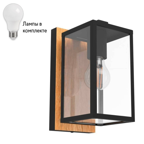 Уличный настенный светильник с лампочкой Eglo 900289+Lamps