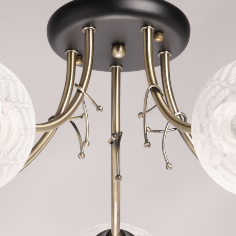 Люстра потолочная с лампочками DeMarkt 677014505+Lamps 