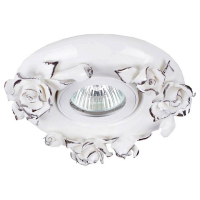 Витринный образец!  <62679> N1629-White+silver Встраиваемый точечный светильник Donolux