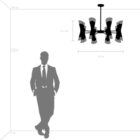 Люстра на штанге Strato Lightstar 817162 