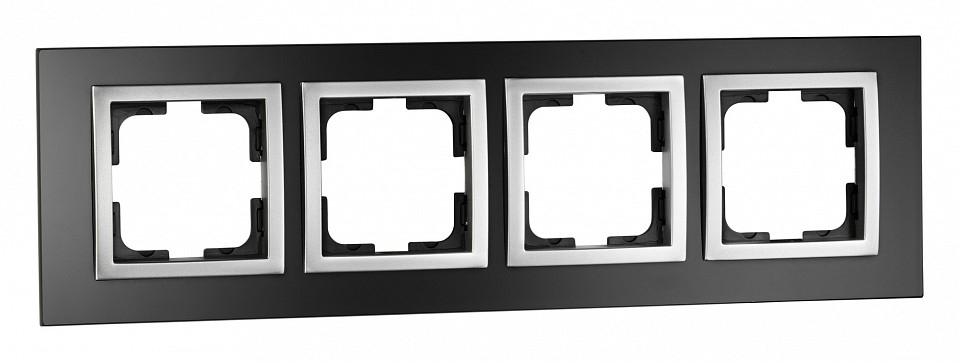 Рамка на 4 поста Mono Electric Style Glass 107-720000-163 