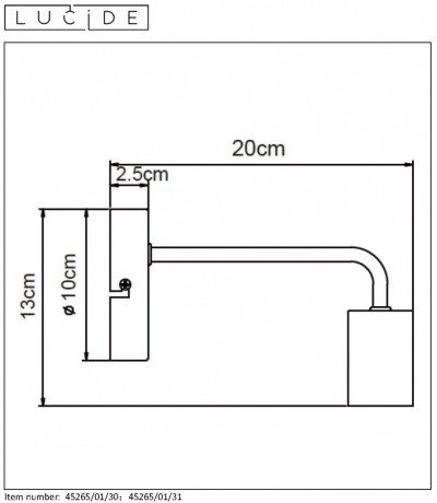 45265/01/31 Бра Lucide Scott 