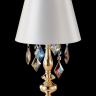 Настольная лампа в комплекте с лампочкой  CRYSTAL LUX MERCEDES LG1 GOLD/COLOR+Lamps 