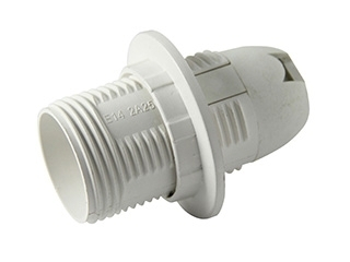 Volsten V03-P-WR-E14 (патрон резьбовой, пластиковый с кольцом под лампу E14/220V/2A)