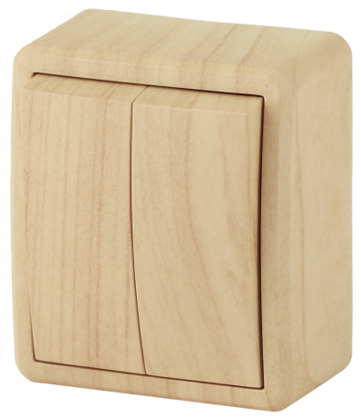 Переключатель двухклавишный ЭРА Эксперт 10AX 250V 11-1204-11 Б0020665