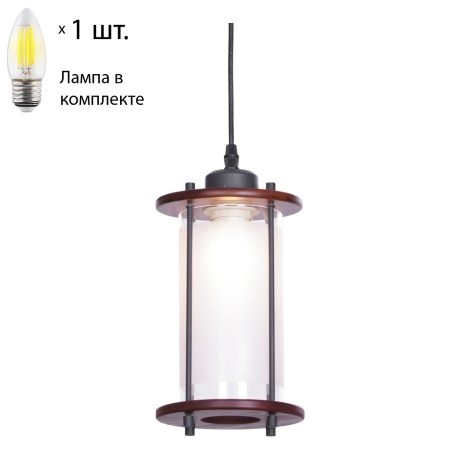 Подвесной светильник с лампочкой Velante 597-706-01+Lamps E27 Свеча