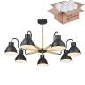 Люстра на штанге с лампочками Velante 230-023-07+Lamps E27 P45 