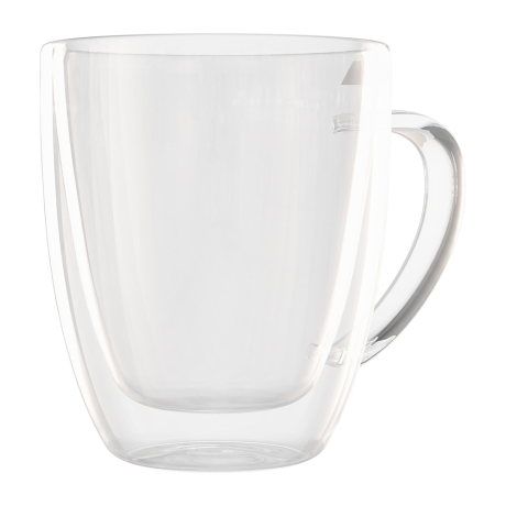 Кружка стеклянная с двойными стенками Forte 310 мл Qwerty 74006