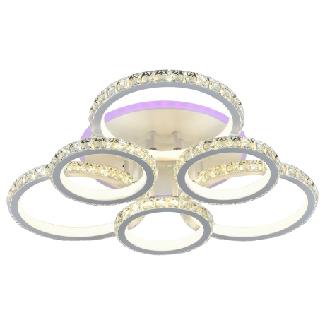 Светодиодная диммируемая люстра с пультом Profit Light 8052/3+3 WHT 