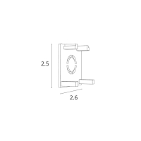 Заглушка для накладного шинопровода Arte Lamp Optima-Accessories A741106