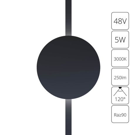 Накладной светильник Arte Lamp Rapid A1163PL-1BK 