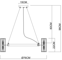 Люстра подвесная Arte lamp SANTORINI с Алисой A1049SP-16GO-A