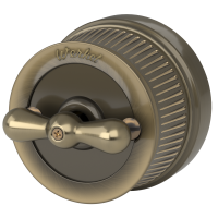 Выключатель на 4 положения двухклавишный (бронзовый) Ретро Werkel W5720012