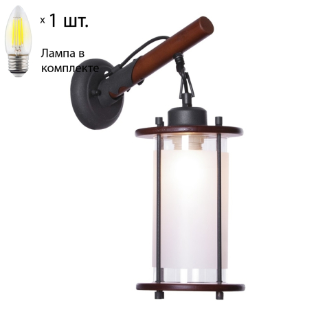 Бра с лампочкой Velante 597-701-01+Lamps E27 Свеча
