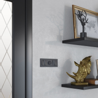 Клавиши для выключателя трехклавишного Werkel Hammer черный W1239008